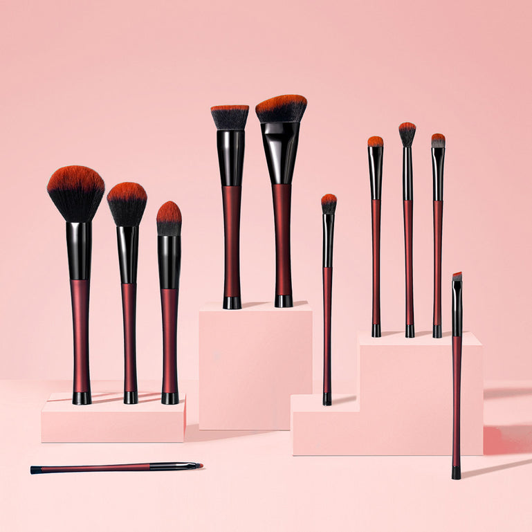 ARIA the best makeup brush 12-piece set in Merlot