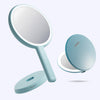 Cami mirror hand held and Taylor compact mirror by Fancii and Co_  Soft Sky Blue Fluff