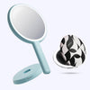 Cami mirror hand held and Taylor compact mirror by Fancii and Co_  Mello Monochrome Blue Fluff
