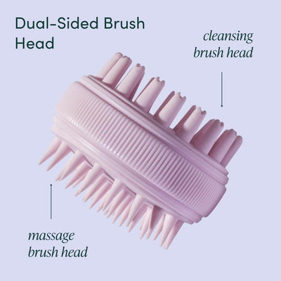 Charlotte Scalp Massaging Brush in Pink - Dual Sided Brush