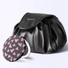 Demi Drawstring Bag and Taylor Lighted Compact by Fancii & Co.  Love Train Black