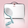 First Class Glow_Cami lighted handheld and Madison Globetrotter makeup case by Fancii and Co_in Blue Fluff