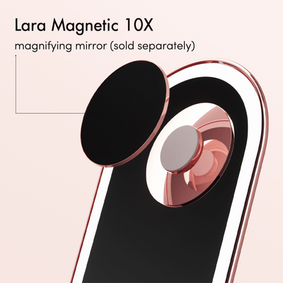 Vera Vanity Mirror with Lights & Lara 10X Magnifying Mirror All