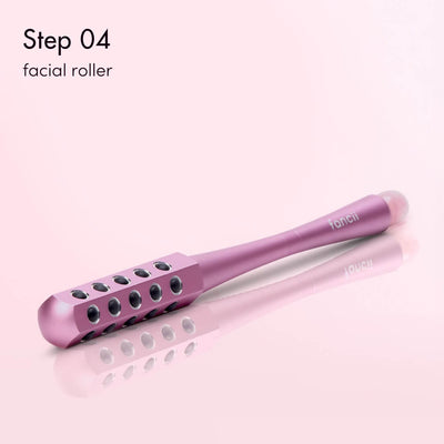 Fancii Royal Ritual best selling skincare routine with the isla sonic facial cleanser, rivo facial steamer, clara microdermabrasion tool and remi facial massager Pink