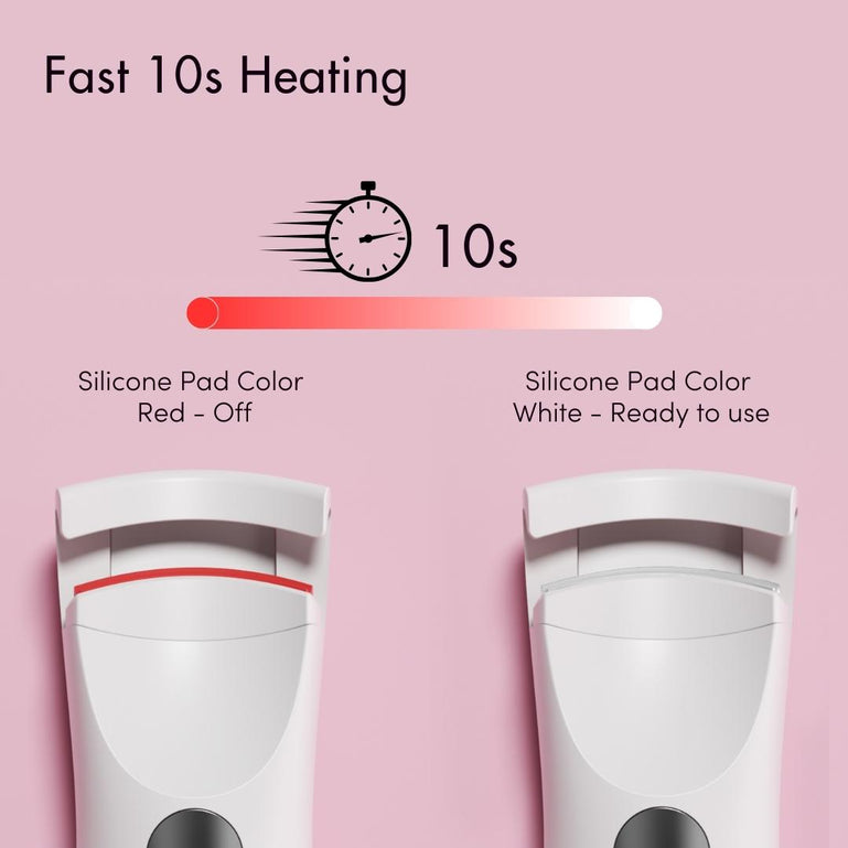 Tasha Heated Lash Curler by Fancii & Co. Fast 10 second heating.  All 