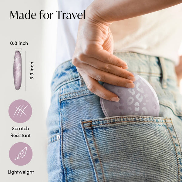 Mini Taylor LED Compact Mirror | Cosmic Leopard