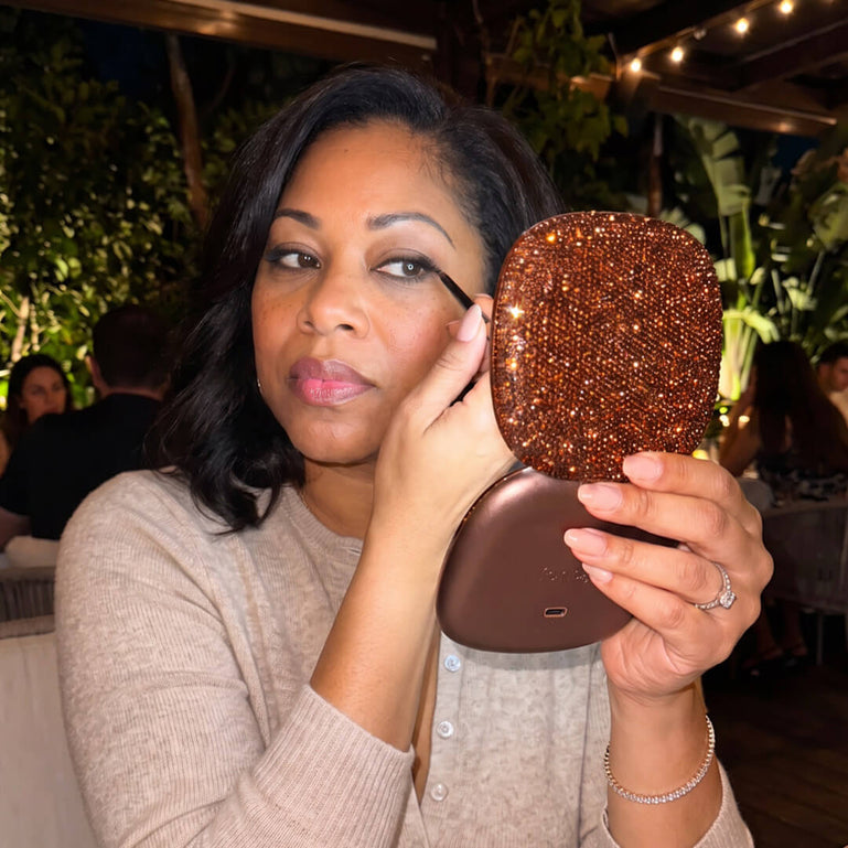Fancii Mila 2 Luxe Mocha led lighted compact makeup mirror