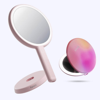 Cami mirror hand held and Taylor compact mirror by Fancii and Co_  Berry Lemonade Strawberry Cream