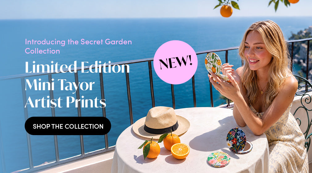 Secret Garden Collection- 3 Limited Edition Artist Prints on Best Selling Mini Taylor Compact
