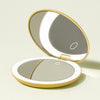 Taylor Compact Mirror by Fancii and Co with 10x magnifying mirror MARIGOLD