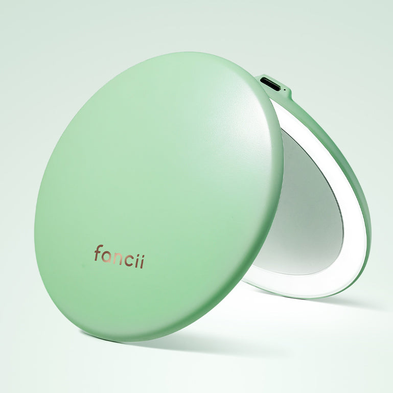 Taylor Compact Mirror by Fancii and Co with 10x magnifying mirror MINT GREEN