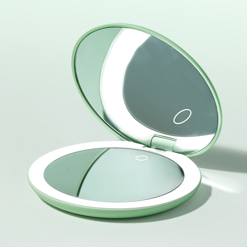 Taylor Compact Mirror by Fancii and Co with 10x magnifying mirror MINT GREEN