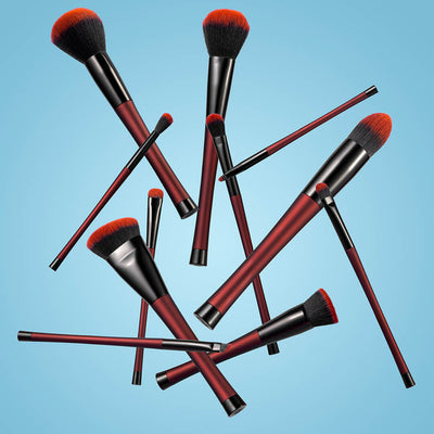 ARIA the best makeup brush 12-piece set in Merlot