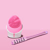 Daily essentials Isla sonic facial cleansing brush and Remi facial massager tool by Fancii and Co_ Pink Pink