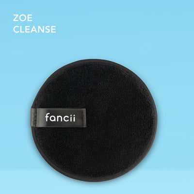 Double cleanse duo with isla sonic facial cleanser and zoe makeup removing cloths_with hypoallergenic silicone  Zoe Cleanse
