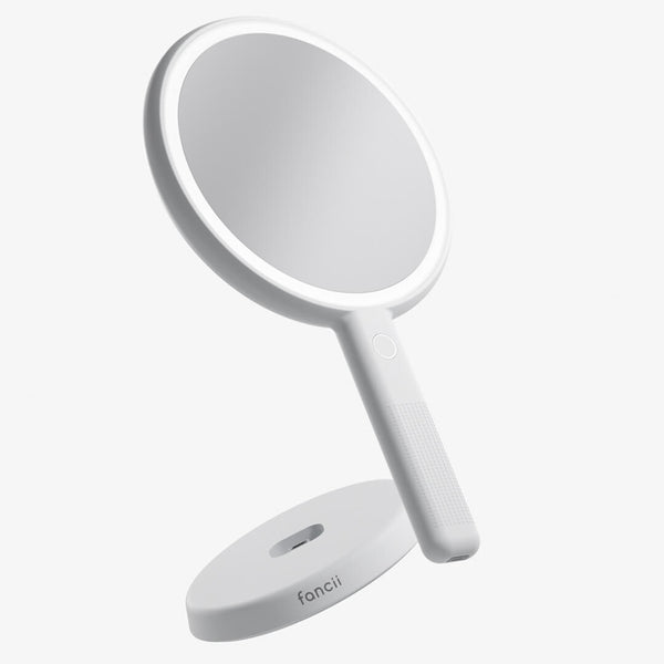 Cami illuminated handheld mirror by Fancii and Co Marshmallow