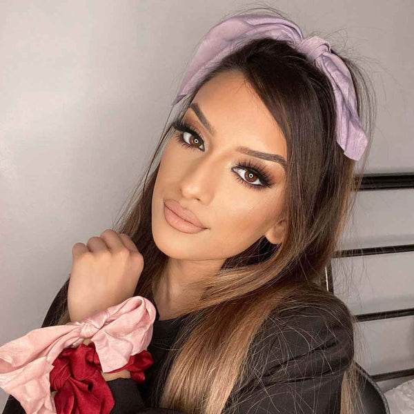 Fancii Elle satin headband hair scrunchies All