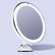 Silver Mini Lighted Makeup Mirror, 14.5” x 12”