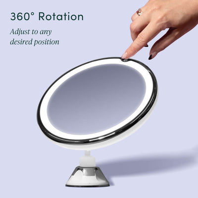 Fancii Maya 7x suction magnifying mirror with led lights