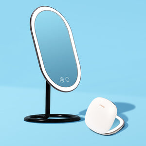Tru-Glow Duo Vera Vanity with Lights + Mila Lighted Compact_variant Black White