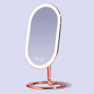 Fancii Vera Rechargeable Rose Gold Vanity Mirror w/ 3 Light Settings