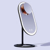 Fancii Vera Vanity Mirror with LED Lights & Lara 10X Magnifying Mirror in Black Rose Gold