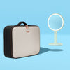 First Class Glow_Cami lighted handheld and Madison Globetrotter makeup case by Fancii and Co_in Pistachio