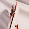 Lara 10x Rose Gold magnetic magnifying mirror with Vera
