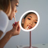 Nala rose gold lighted vanity makeup mirror by Fancii and Co_ with 10X magnifying