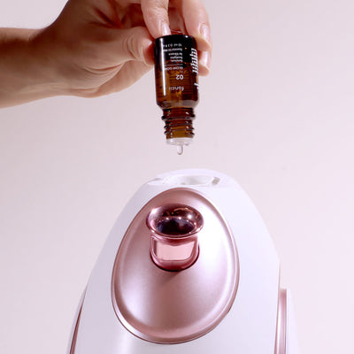 Aroma water soluble essential oil into Rivo facial steamer