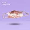 Satin Reusable Face Mask by Fancii and Co in Dusty Rose