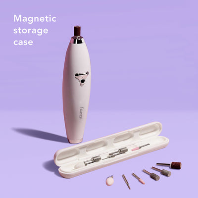 Toe-tally nailed it bundle with cali callus remover and lola mani-pedi tool by Fancii and Co  has a magnetic storage case