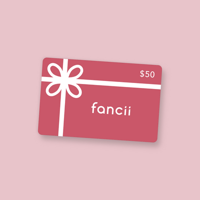 Fancii gift card in various denominations