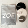 Zoe 360 cleansing pads for ultimate pampering shown with packaging